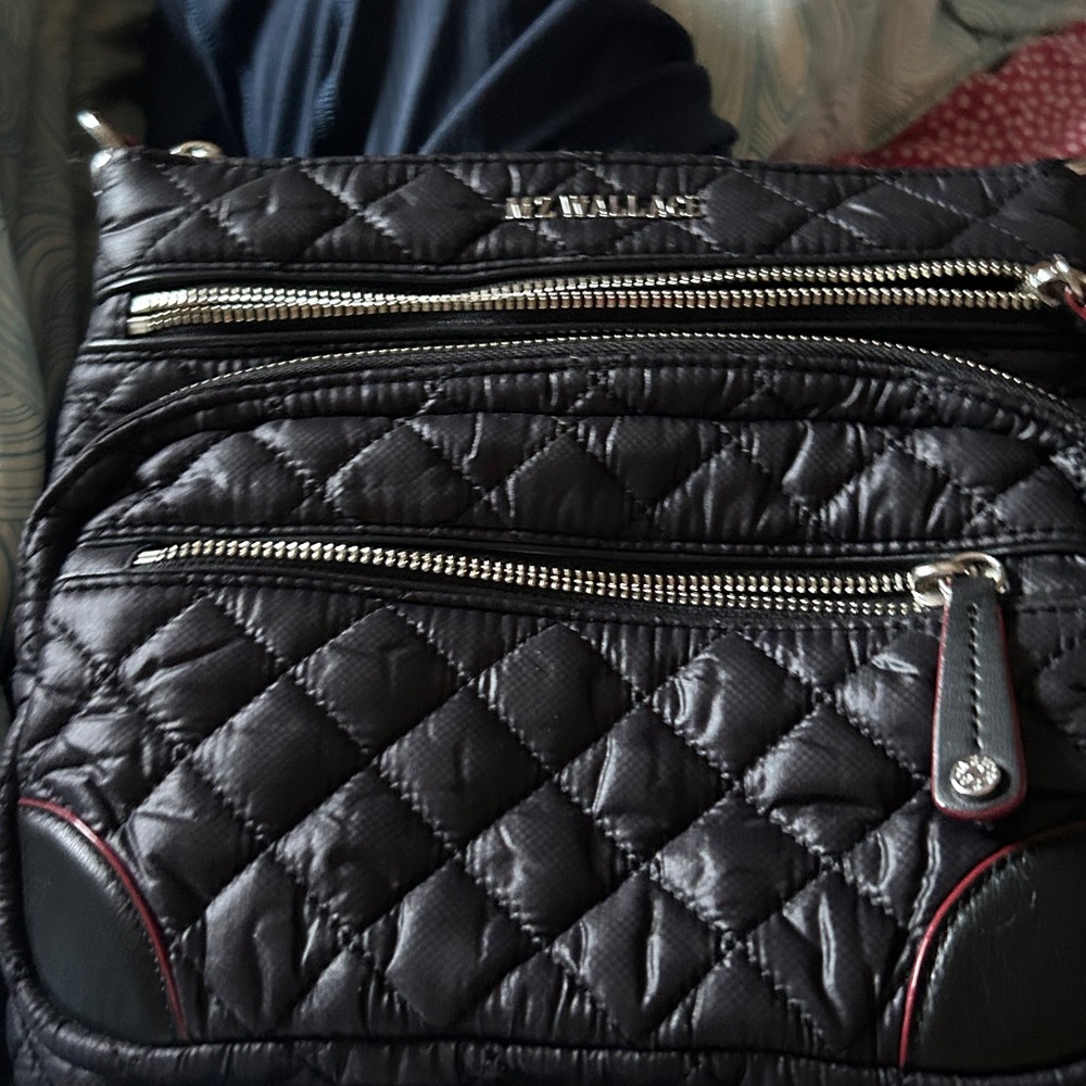 MZ Wallace downtown Crosby Black Quilted Bag - Picture 4 of 14